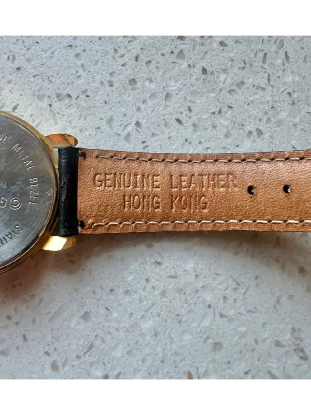 Guess Quartz Watch Women's 5.5 - 7" wrist Fossil Leather Band 1989 Gold Tone - Picture 7 of 8